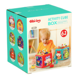 Smyslová hračka vzdělávací kostka 6v1