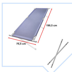 Skládací polní lůžko turistická kanoe- modrá