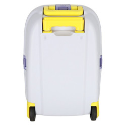 Dětský cestovní kufr na kolečkách, příruční zavazadlo, žlutý