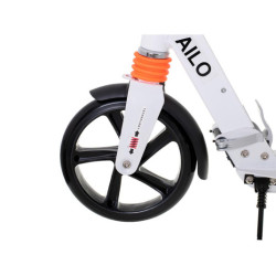 GIMMIK AILO skládací městská koloběžka 200mm kola tlumič přední zadní bílá