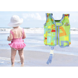 AQUASTAR Dětská plavecká vesta zelená