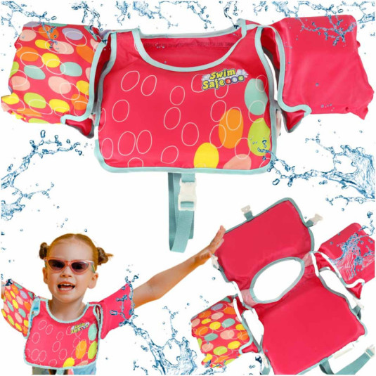 AQUASTAR Růžová plavecká vesta s rukávy