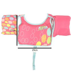 AQUASTAR Růžová plavecká vesta s rukávy