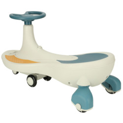 Gravitační horská dráha svítící LED kola s hrající hudbou 76cm modrá a bílá max. 120kg