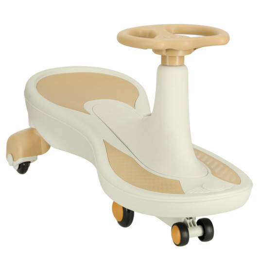 Gravitační horská dráha svítící LED kola s hrající hudbou 76cm zlatá a bílá max. 120kg