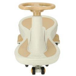 Gravitační horská dráha svítící LED kola s hrající hudbou 76cm zlatá a bílá max. 120kg