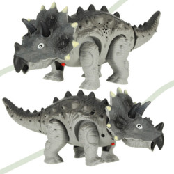 Dálkově ovládaný dinosaurus RC Triceratops chodí svítí řve
