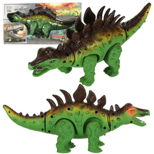 Dálkově ovládaný dinosaurus RC Stegosaurus chodí svítí, řve