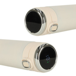 Termohrnek s náustkem LED termoska 420ml, béžový