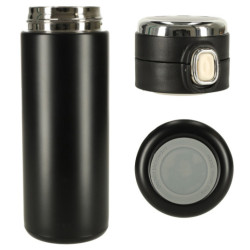 Termohrnek s náustkem LED termoska 420ml, černý