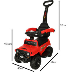 Jízda terénním autem se zvukem a světly, červená