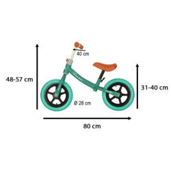 Odrážedlo Trike Fix Balance tyrkysové cross-country kolo