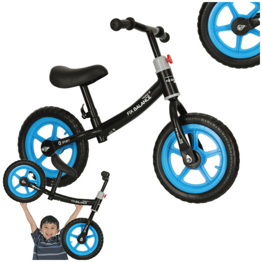 Odrážedlo Trike Fix Balance cross-country kolo černo-modré