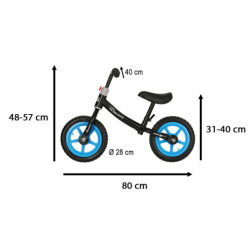 Odrážedlo Trike Fix Balance cross-country kolo černo-modré