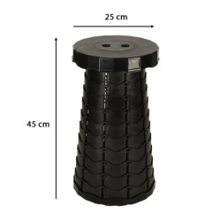 Skládací židle, černá