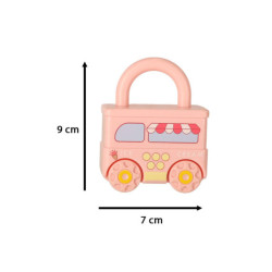 Vzdělávací puzzle hra autíčka visací zámky smyslová hračka Montessori