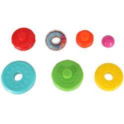 Pyramidová věž vzdělávací smyslové puzzle barevné Montessori