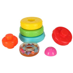 Pyramidová věž vzdělávací smyslové puzzle barevné Montessori