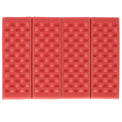 Skládací pěnová podložka pro turistické sezení červená