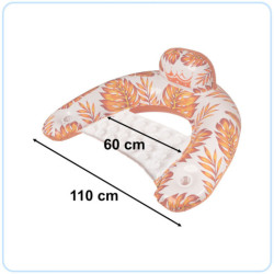 Koupací křeslo lehátko houpací síť voda oranžová