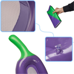 Nafukovací síťová matrace aubergine 240cm