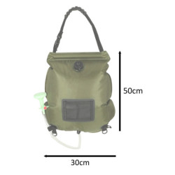 Solární kempingová polní sprcha 20L XXL s teploměrem