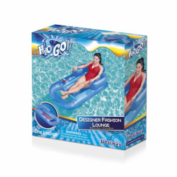 BESTWAY 43028 Nafukovací židle s matrací modrá