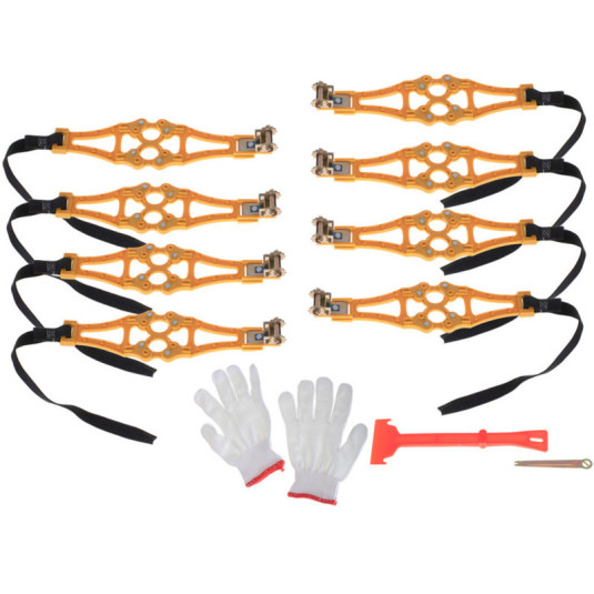 Sněhové řetězy protiskluzové kryty kol sněhové pneumatiky 8el.