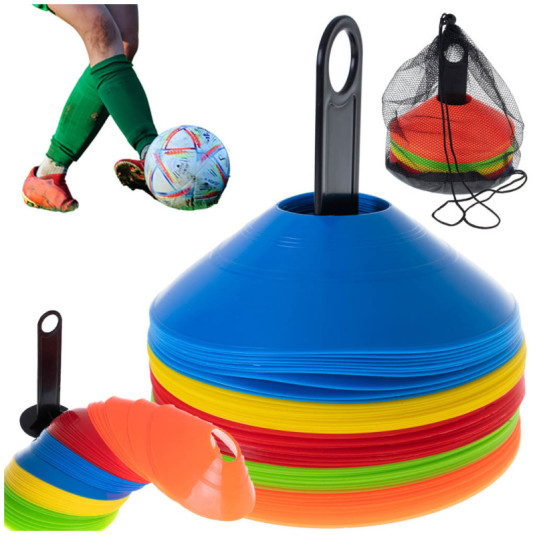 Fotbalové tréninkové houbové kužely 50 ks