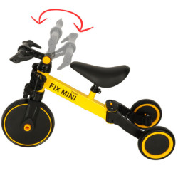 Trike Fix Mini běžecká tříkolka 3v1 s pedály, žlutá