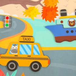 Magnetické skládačky dopravních prostředků