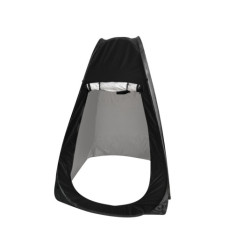 Stanová sprcha šatna přenosný wc černý