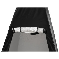 Stanová sprcha šatna přenosný wc černý