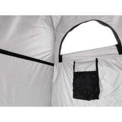 Stanová sprcha šatna přenosný wc černý