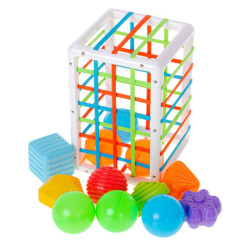 Flexibilní třídič kostek - hračka se zásuvným obdélníkem