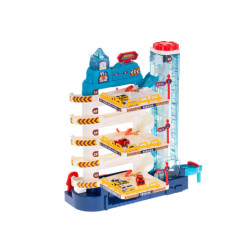 Parkovací garáž 5 úrovní elektrický výtah + rohož + 8 aut