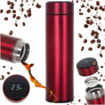 Termoska hrnek smart LED 500ml, bordó
