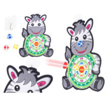 Hra se šipkami na suchý zip bezpečný terč pro šipky zebra