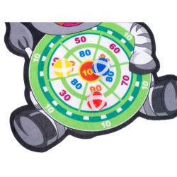 Hra se šipkami na suchý zip bezpečný terč pro šipky zebra