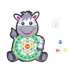 Hra se šipkami na suchý zip bezpečný terč pro šipky zebra