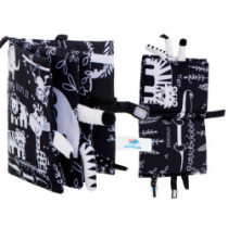 Smyslová kniha měkké safari zvířecí ocasy