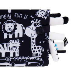 Smyslová kniha měkké safari zvířecí ocasy