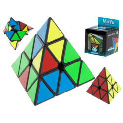 PYRAMINX puzzle hra s kostkami Black MoYu