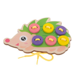 Výuková sada pro výuku šití knoflíků Ježek