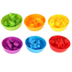 Zvířata safari vzdělávací učení počítat montessori 36el.