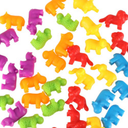 Zvířata safari vzdělávací učení počítat montessori 36el.