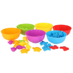 Mořští živočichové vzdělávací učení počítat montessori 36el.