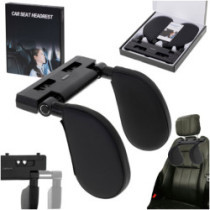 Nastavitelná opěrka hlavy a krku do auta černá