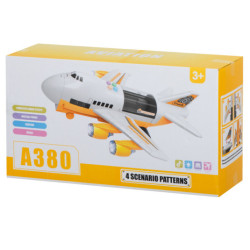 Letadlo Transporter + 6 vozů stavební vozidla boční/přední