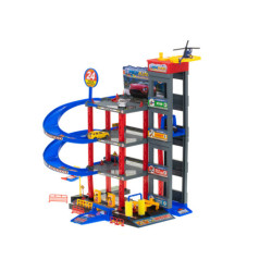 Parkovací garáž dvoupatrová čerpací stanice myčka aut